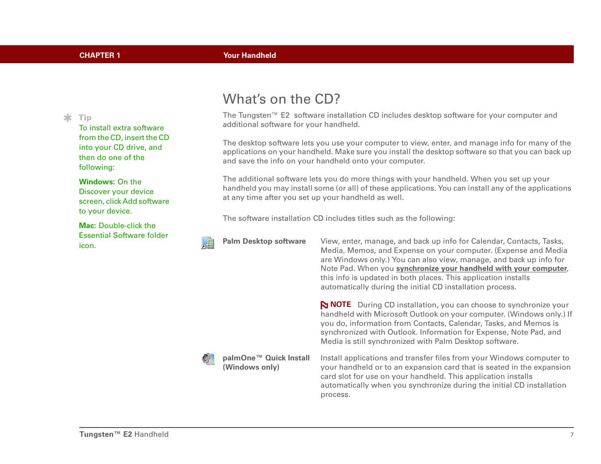 What’s on the cd | Int'l Wireless E2 User Manual | Page 16 / 159