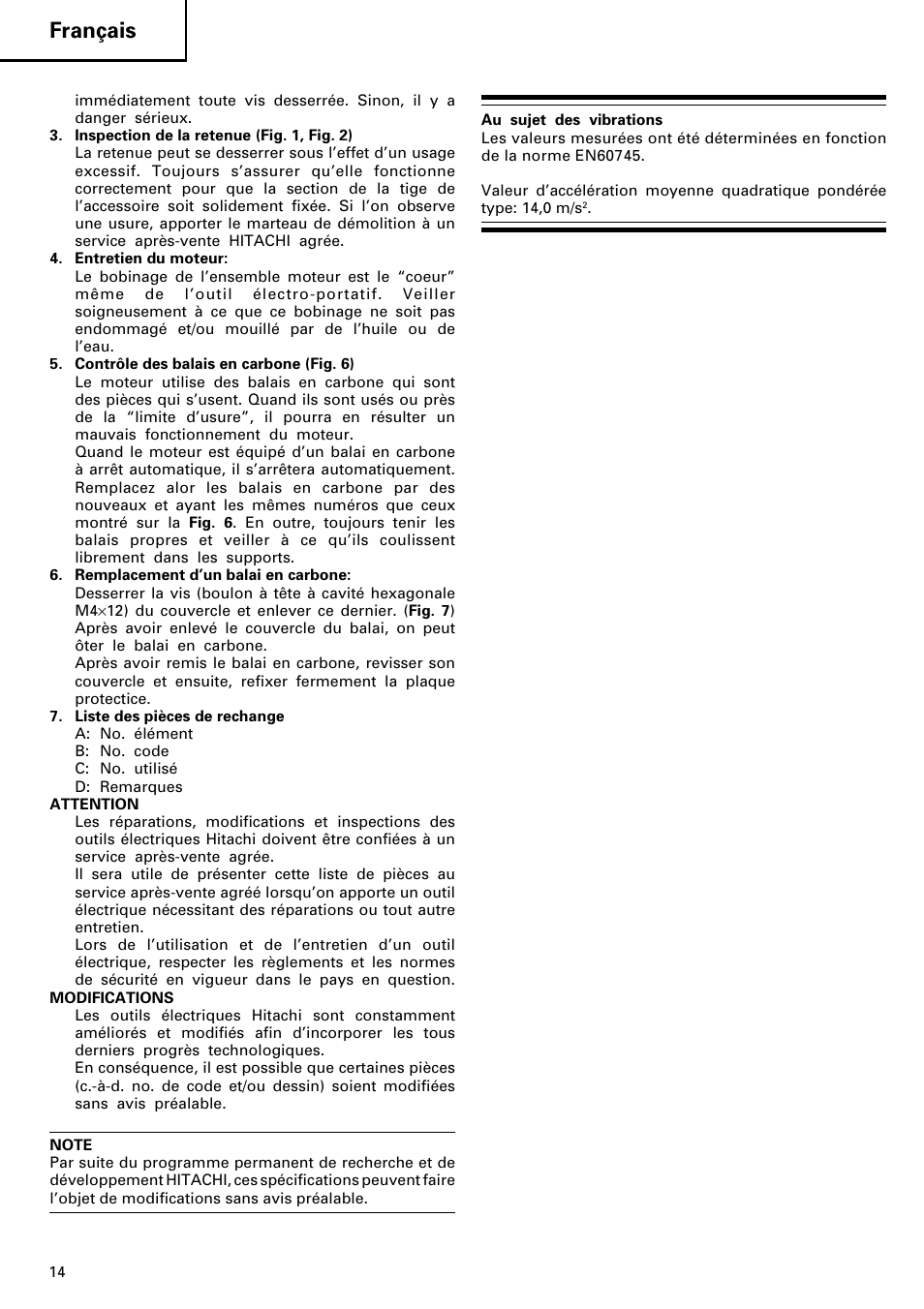 Français | Image H 70SD User Manual | Page 15 / 41