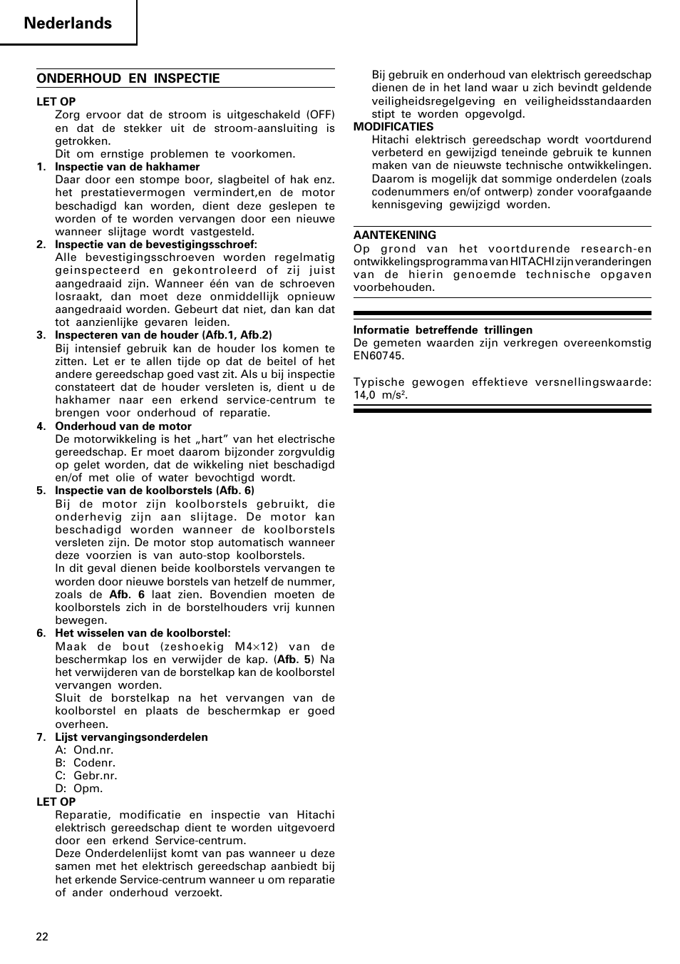 Nederlands | Image H 70SD User Manual | Page 23 / 41