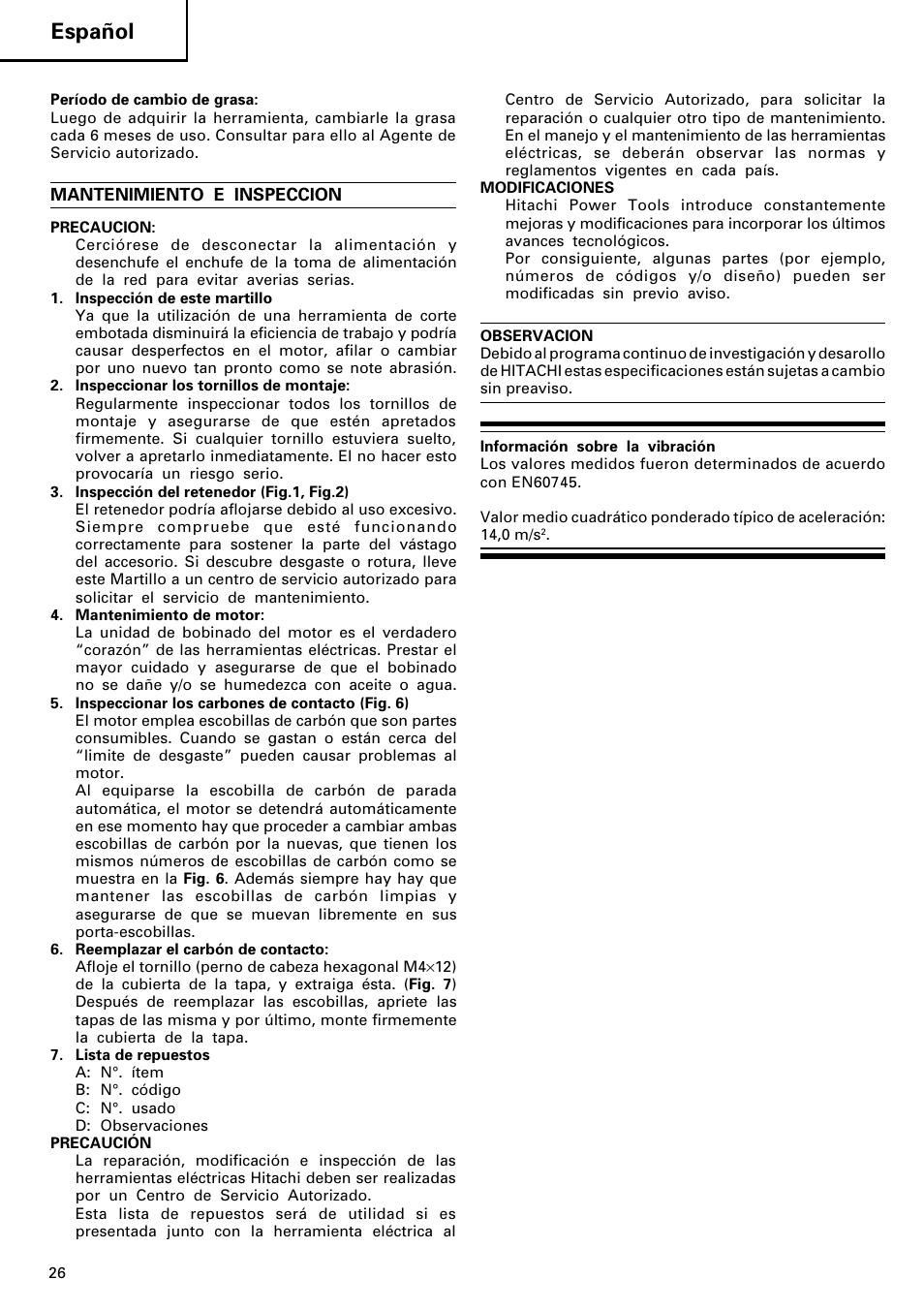 Español | Image H 70SD User Manual | Page 27 / 41