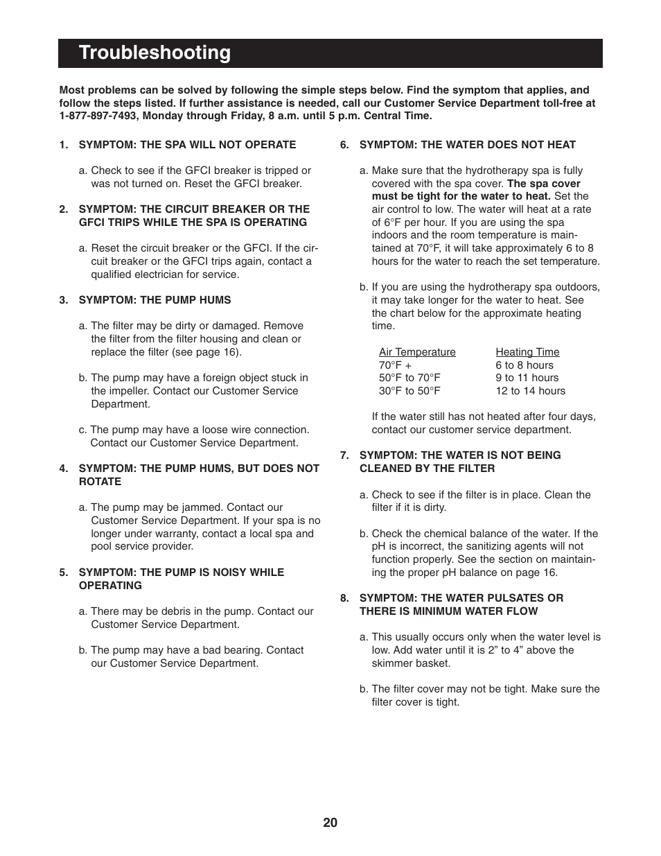 Troubleshooting | Image IMSB53950 User Manual | Page 20 / 24