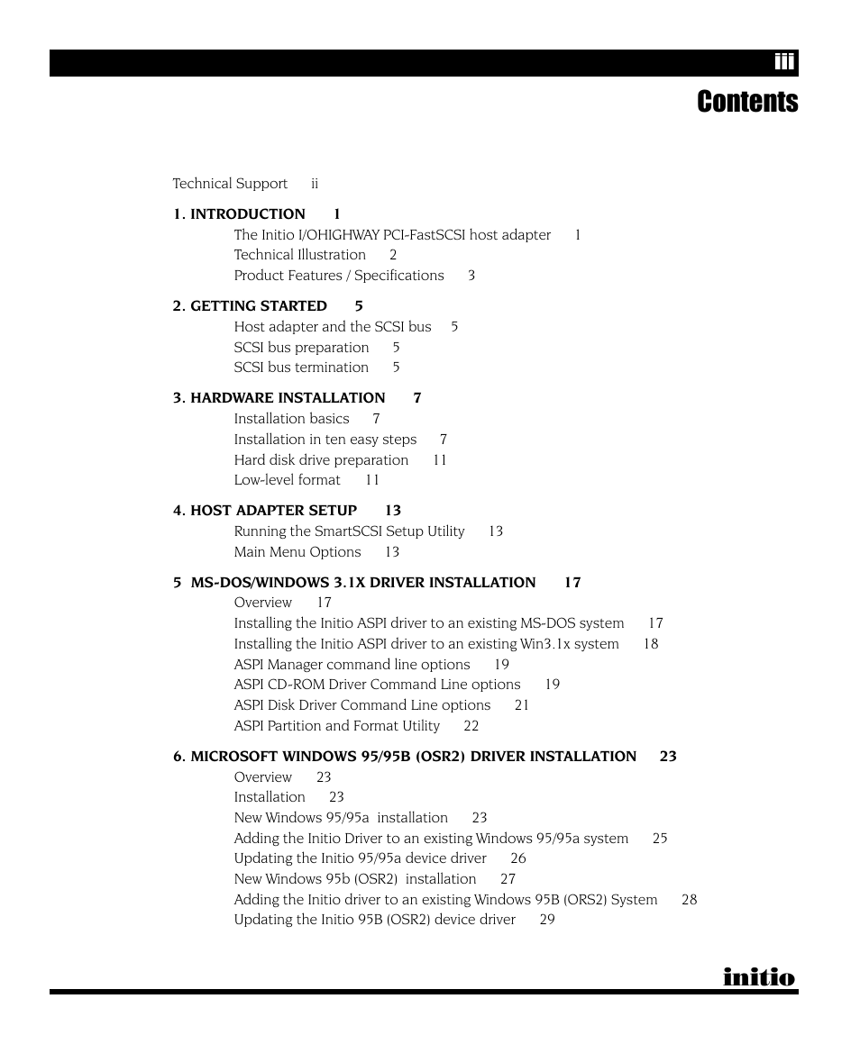 Initio I/O HIGHWAY User Manual | Page 3 / 62