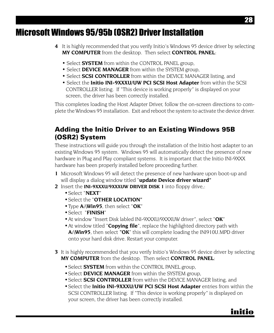 Initio | Initio I/O HIGHWAY User Manual | Page 32 / 62