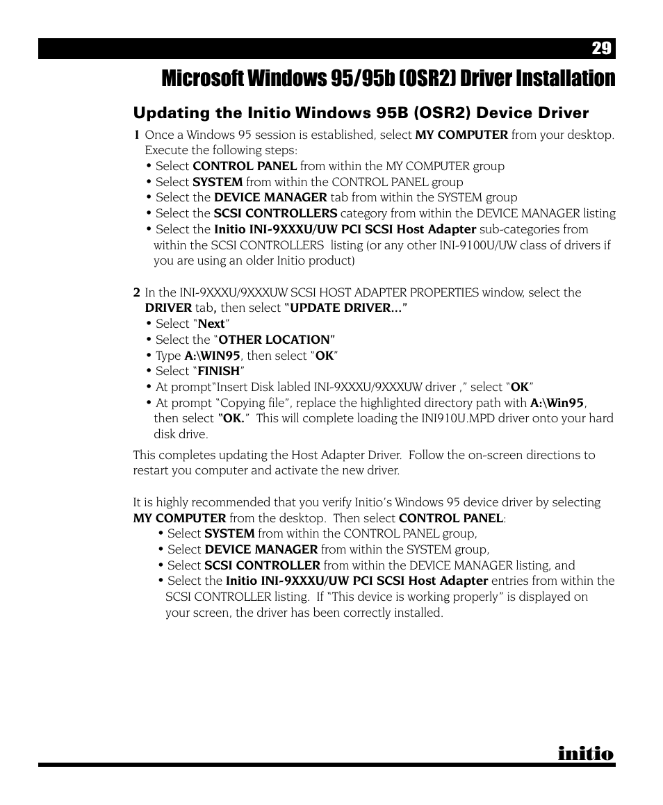 Initio | Initio I/O HIGHWAY User Manual | Page 33 / 62