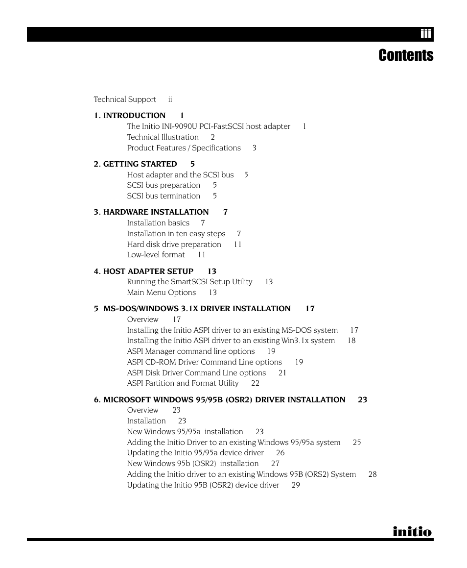 Initio INI-9090U User Manual | Page 3 / 64