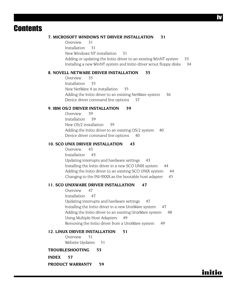 Initio INI-9090U User Manual | Page 4 / 64