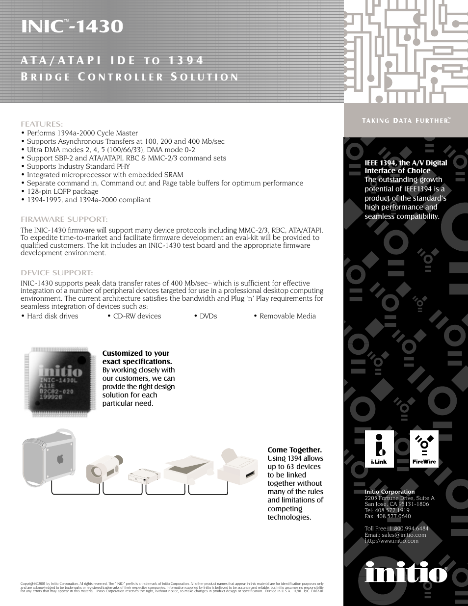 Inic, 1 3 9 4 b | Initio INIC 1430 User Manual | Page 2 / 2