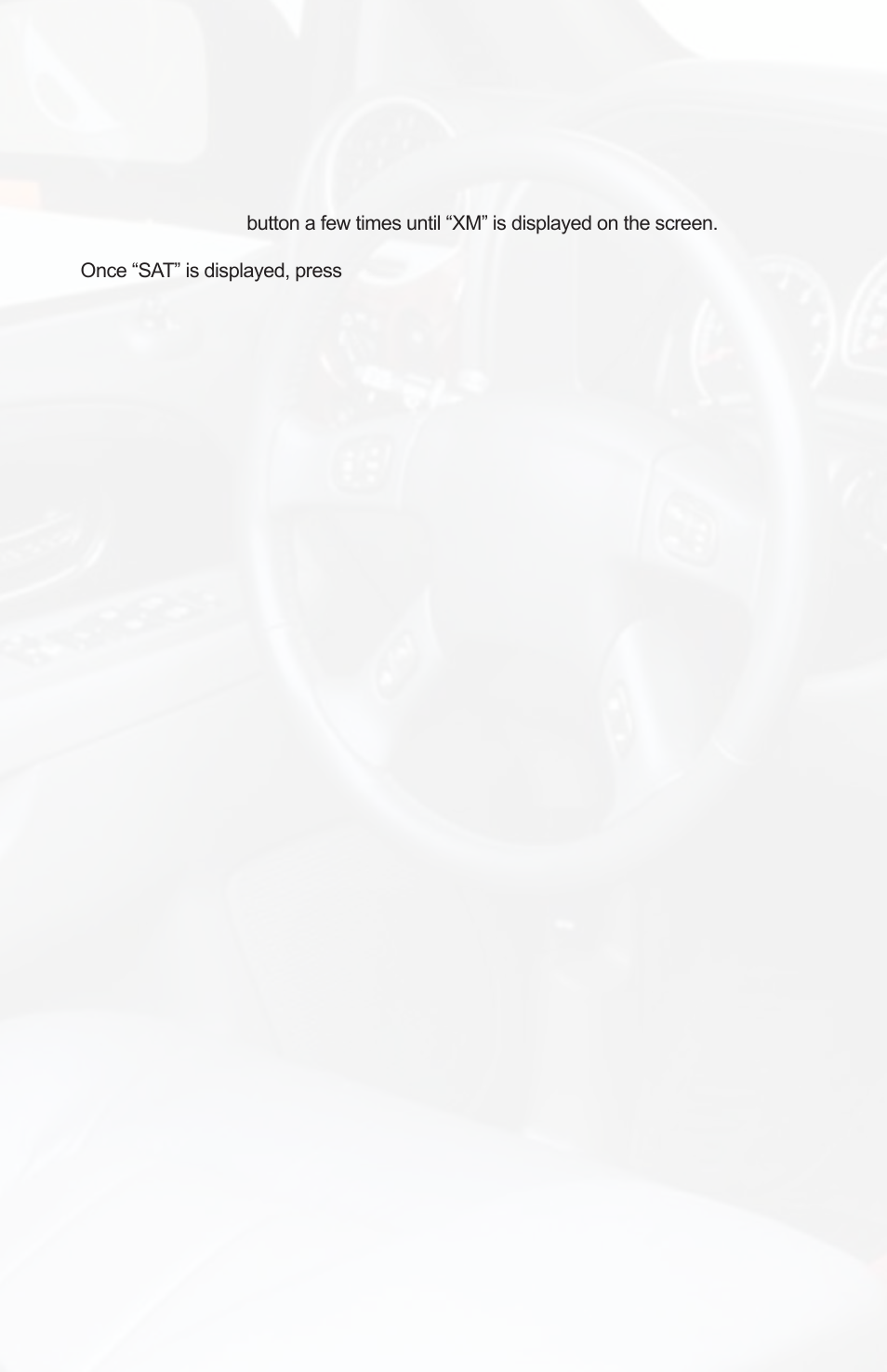 Selecting factory installed xm radio | iSimple AAMP OF AMERICA PGHGM5 User Manual | Page 10 / 14