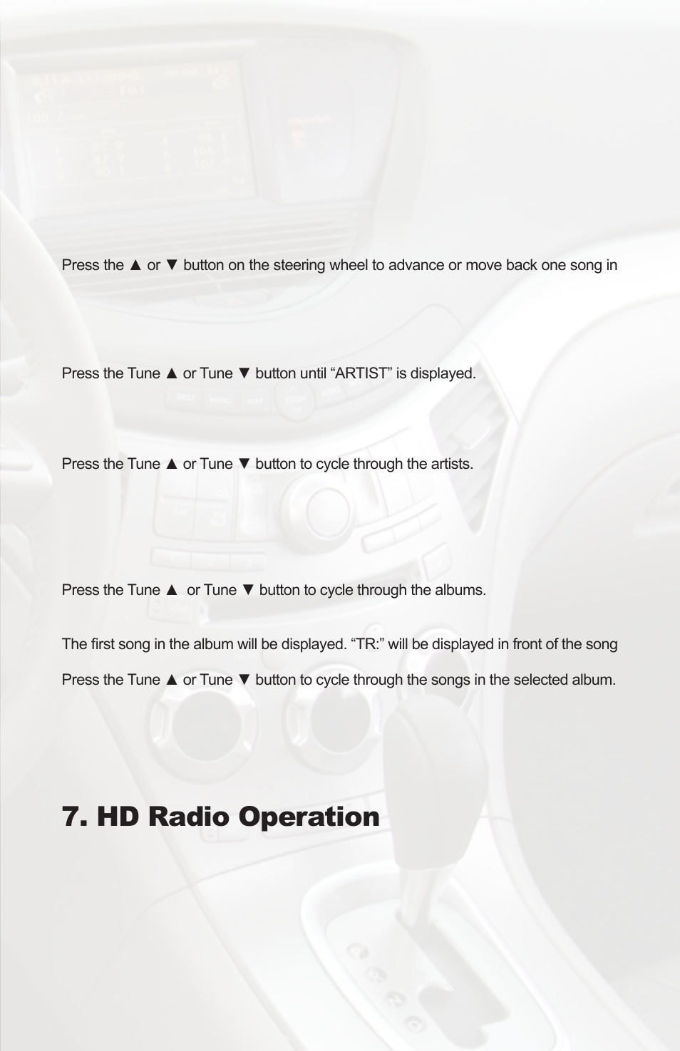 Hd radio operation | iSimple PGHSB1 User Manual | Page 7 / 14