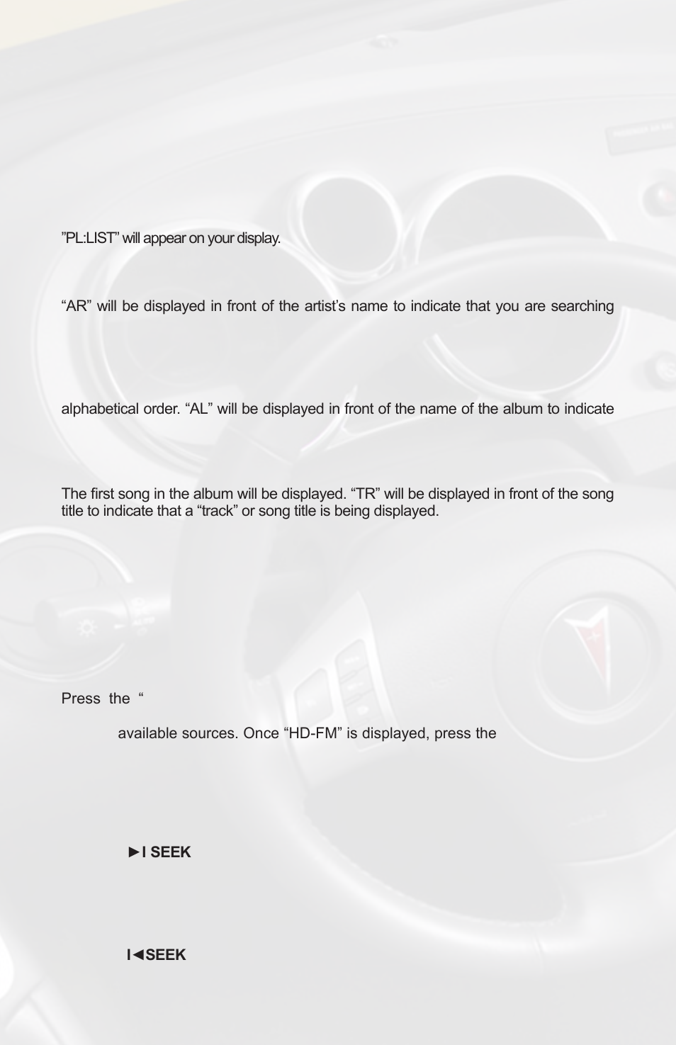 Hd radio operation | iSimple PXAMG User Manual | Page 8 / 16