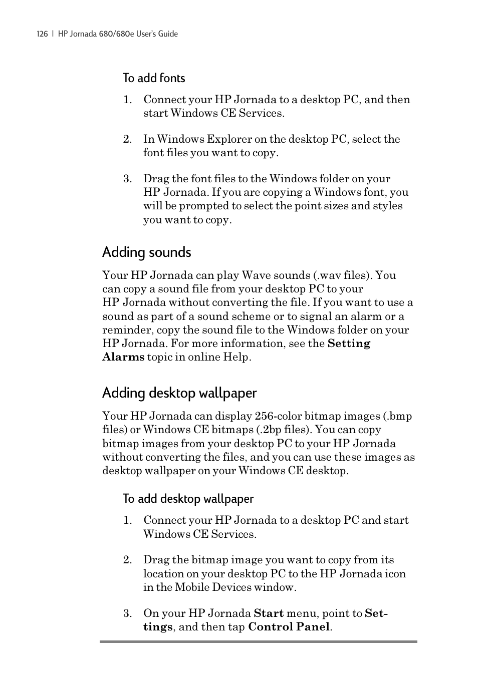 Adding sounds, Adding desktop wallpaper | iSimple Handheld PC 680/680e User Manual | Page 132 / 202
