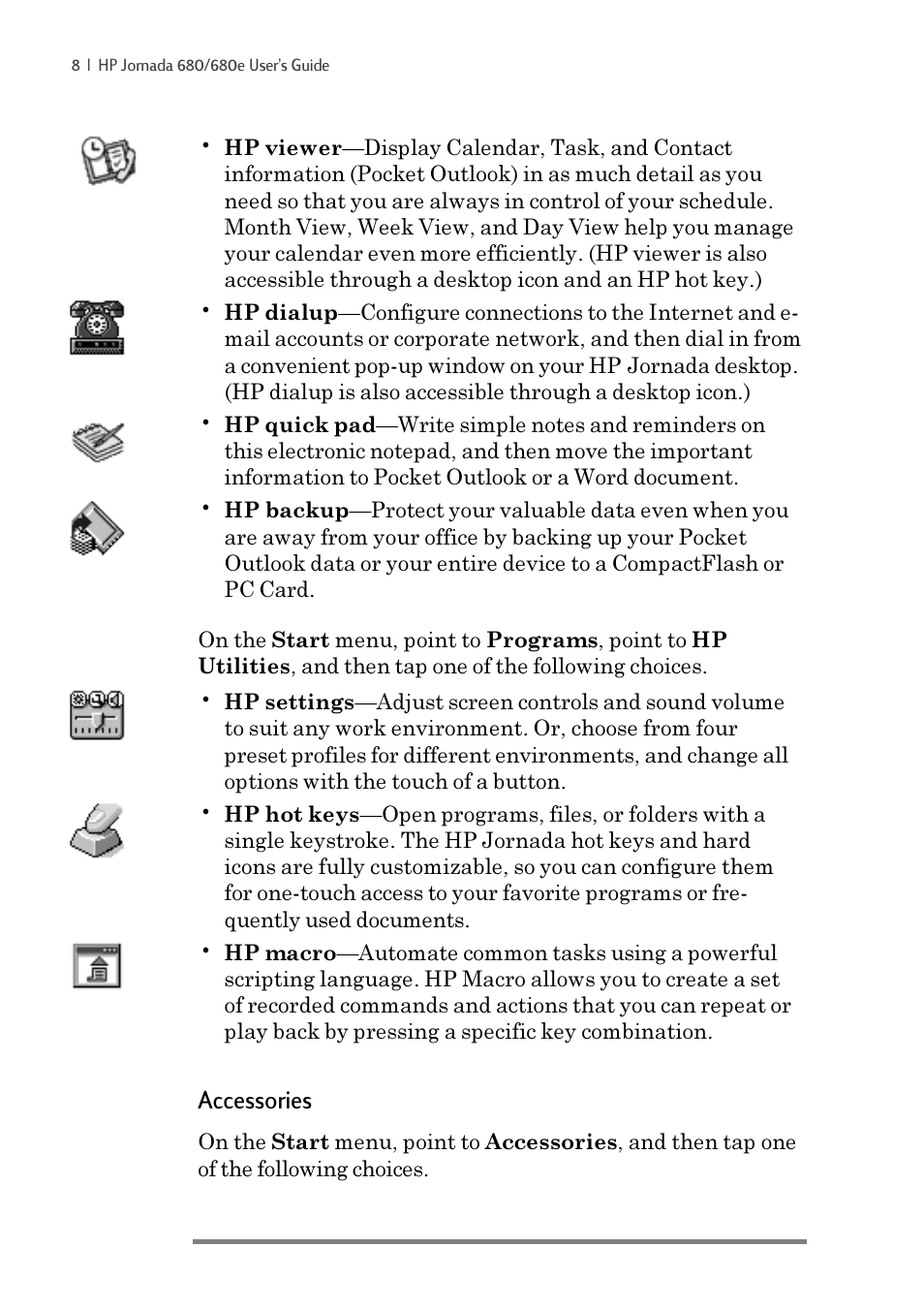 Accessories | iSimple Handheld PC 680/680e User Manual | Page 14 / 202