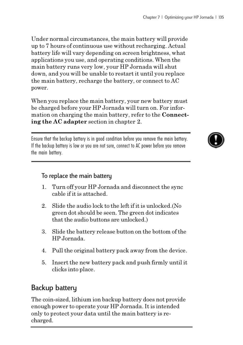 Backup battery | iSimple Handheld PC 680/680e User Manual | Page 141 / 202