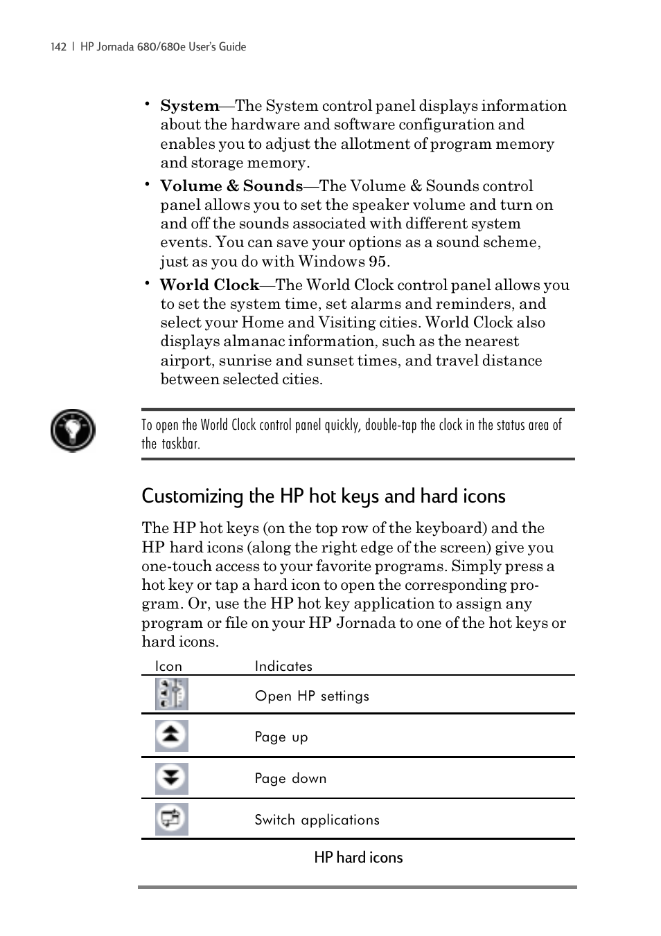 Customizing the hp hot keys and hard icons | iSimple Handheld PC 680/680e User Manual | Page 148 / 202