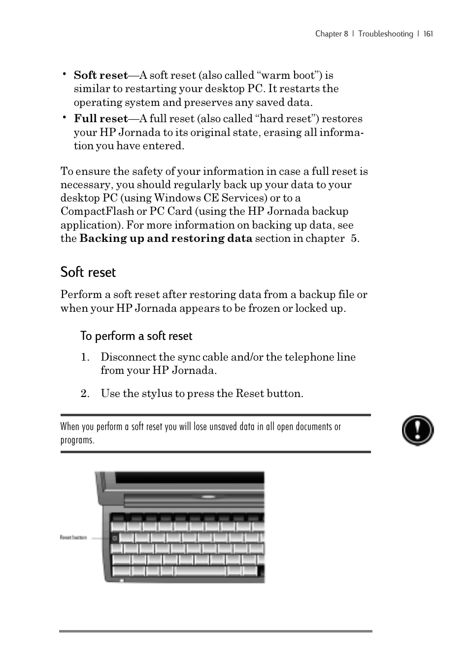 Soft reset | iSimple Handheld PC 680/680e User Manual | Page 167 / 202