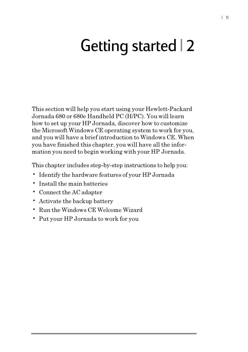 Getting started | 2 | iSimple Handheld PC 680/680e User Manual | Page 17 / 202