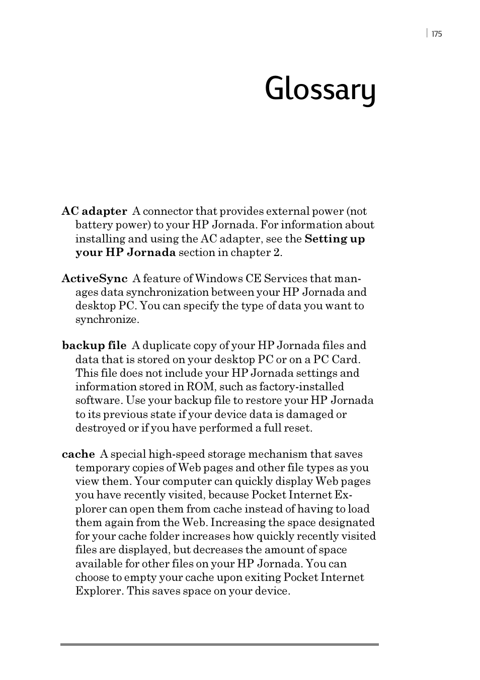 Glossary | iSimple Handheld PC 680/680e User Manual | Page 181 / 202