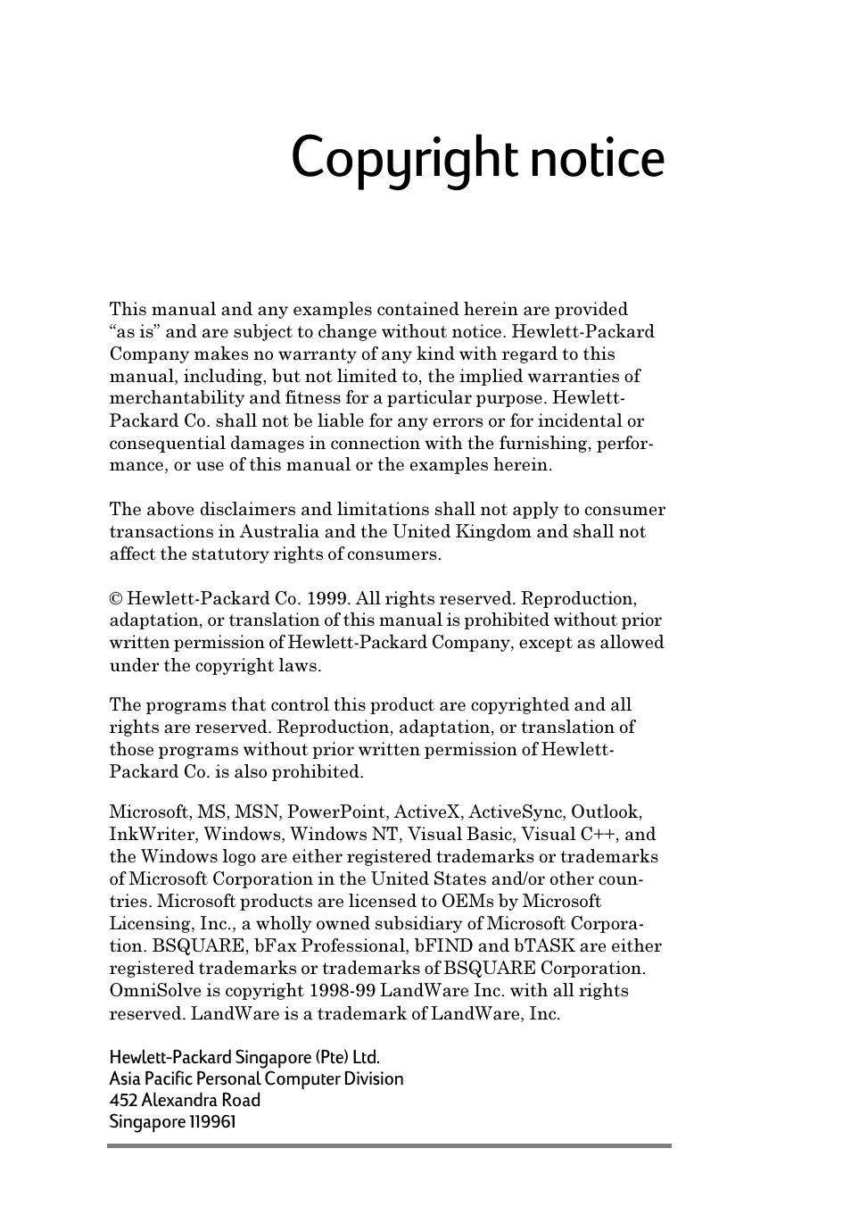 Copyright notice | iSimple Handheld PC 680/680e User Manual | Page 3 / 202
