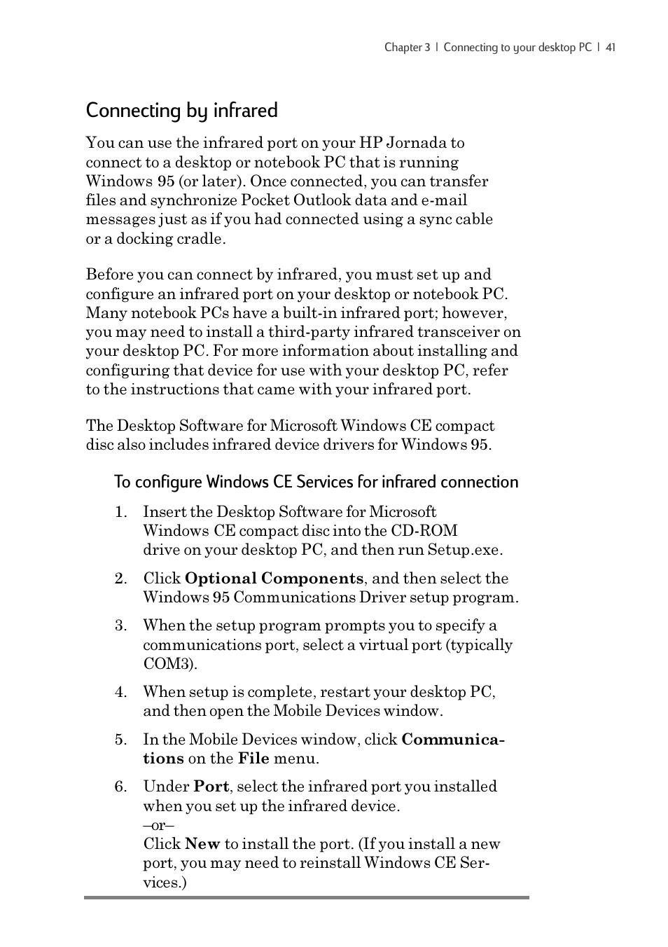 Connecting by infrared | iSimple Handheld PC 680/680e User Manual | Page 47 / 202