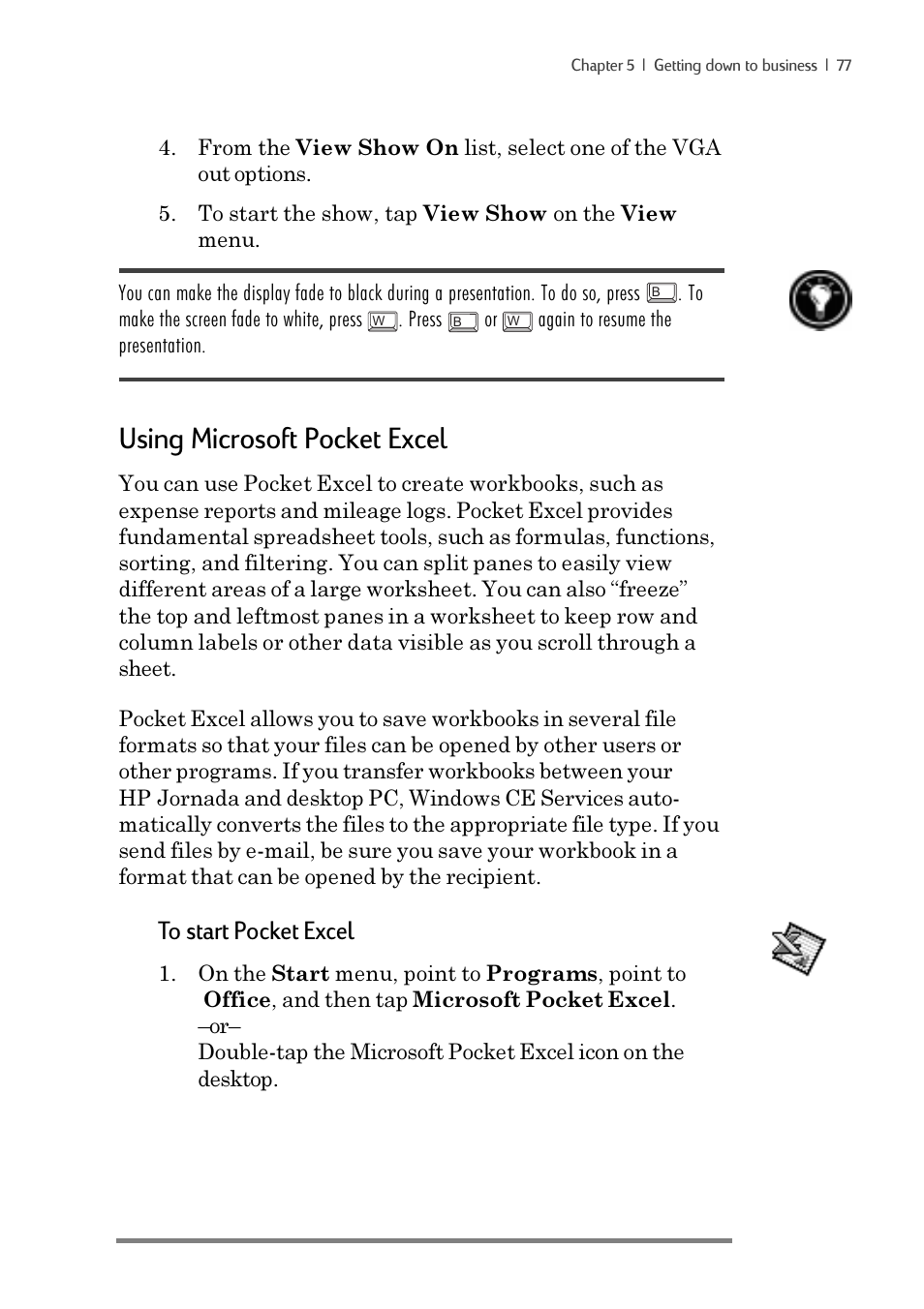 Using microsoft pocket excel | iSimple Handheld PC 680/680e User Manual | Page 83 / 202