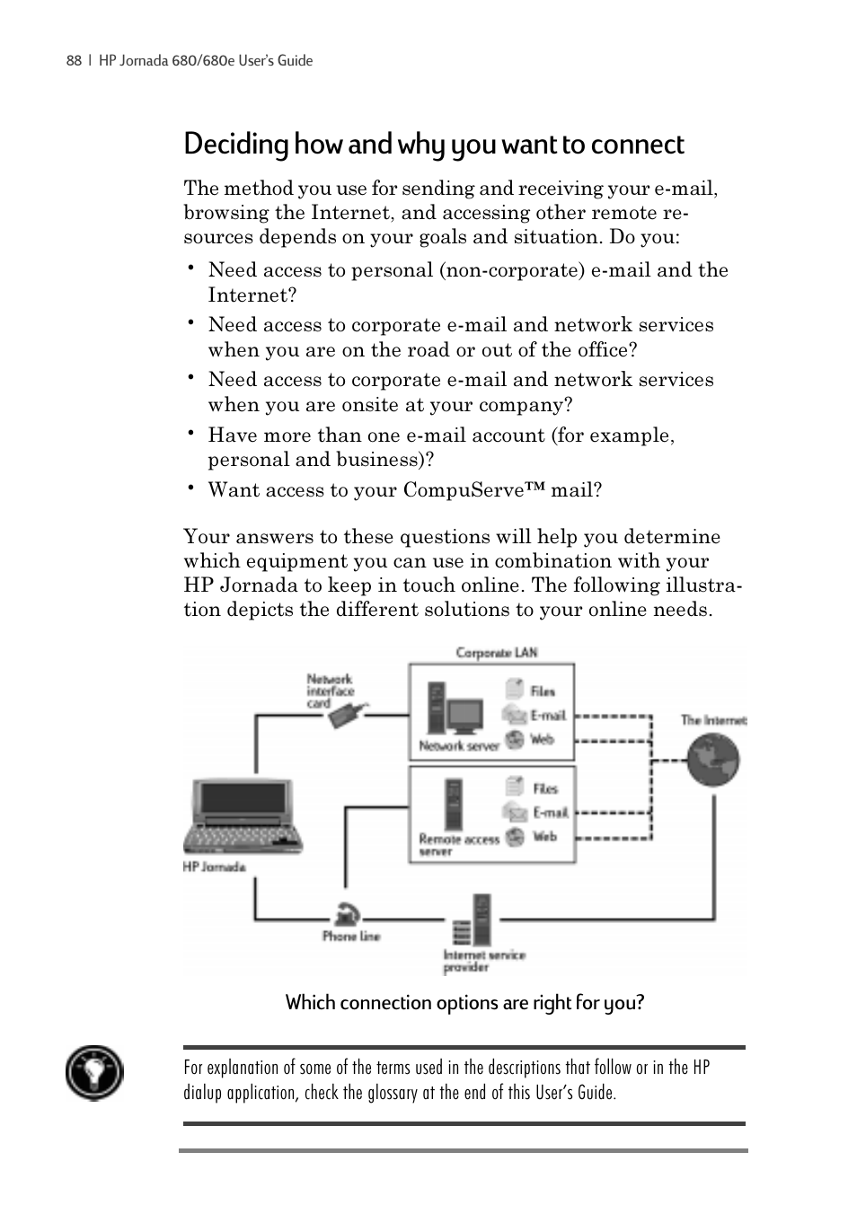 Deciding how and why you want to connect | iSimple Handheld PC 680/680e User Manual | Page 94 / 202