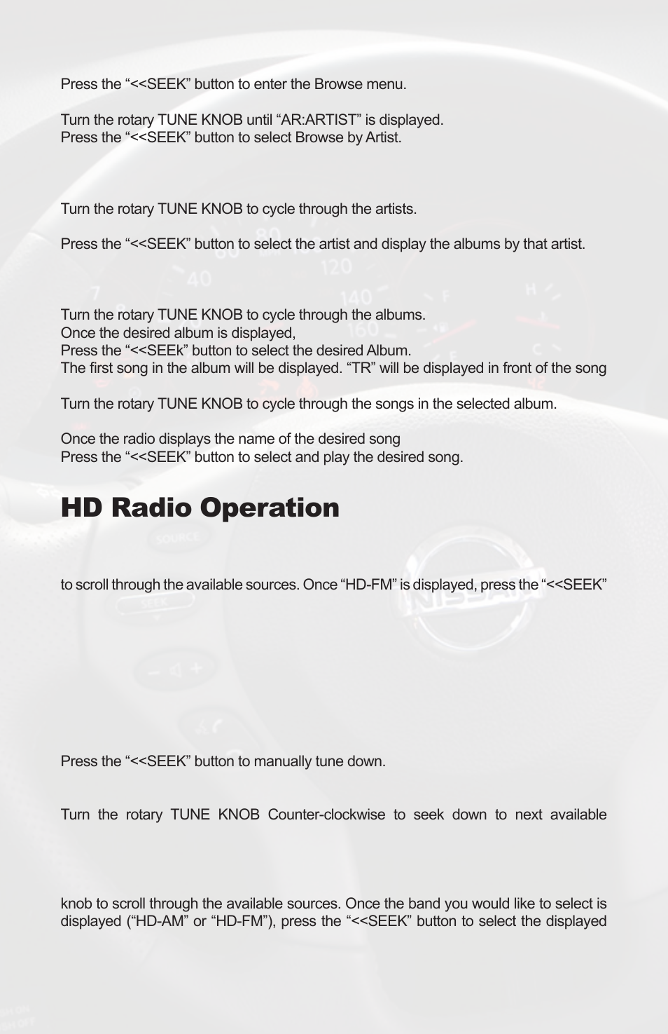 Hd radio operation | iSimple PGHNI2 User Manual | Page 18 / 42