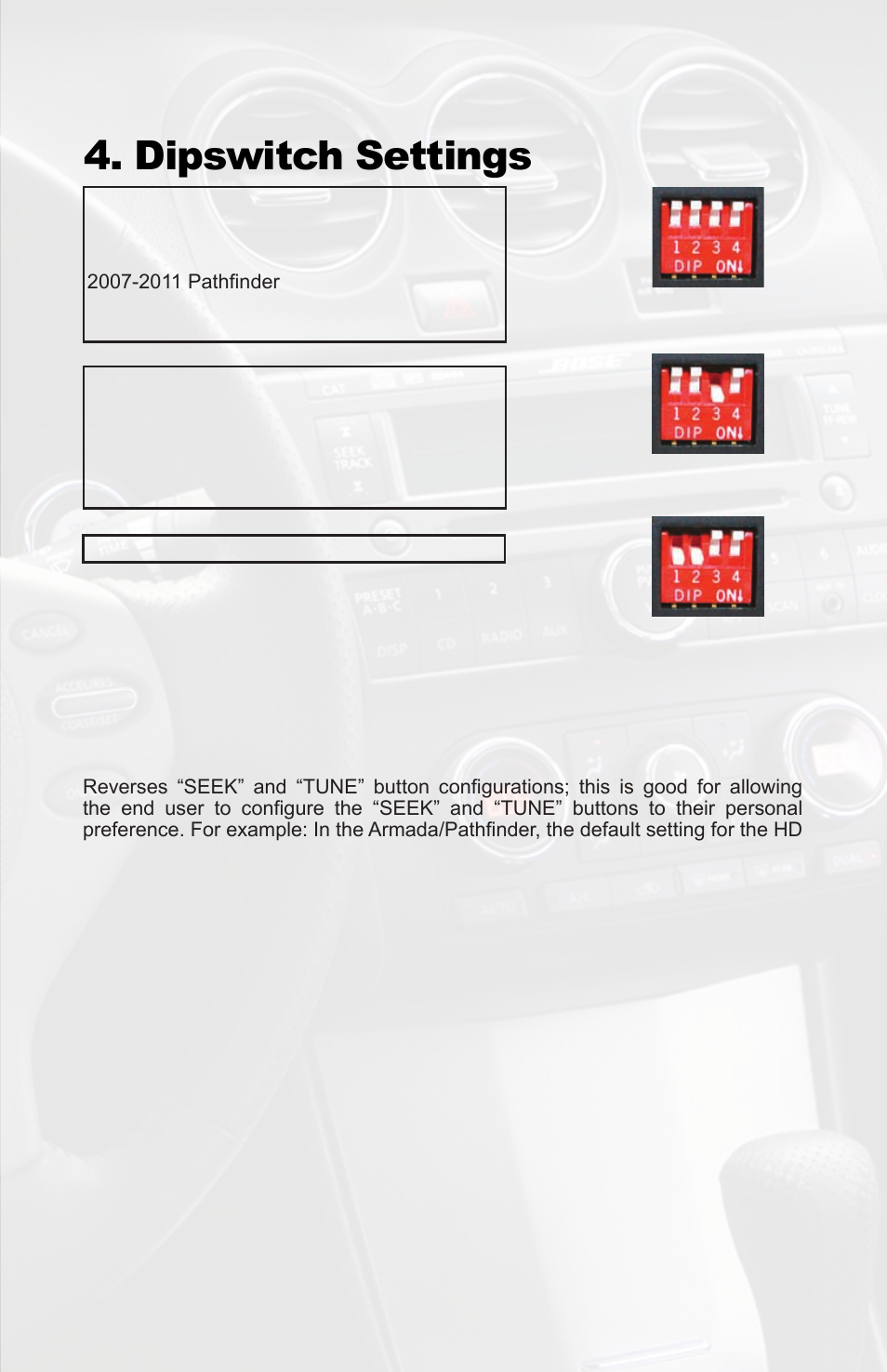 Dipswitch settings, Fig. a fig. b, Fig. b | iSimple PGHNI2 User Manual | Page 5 / 42