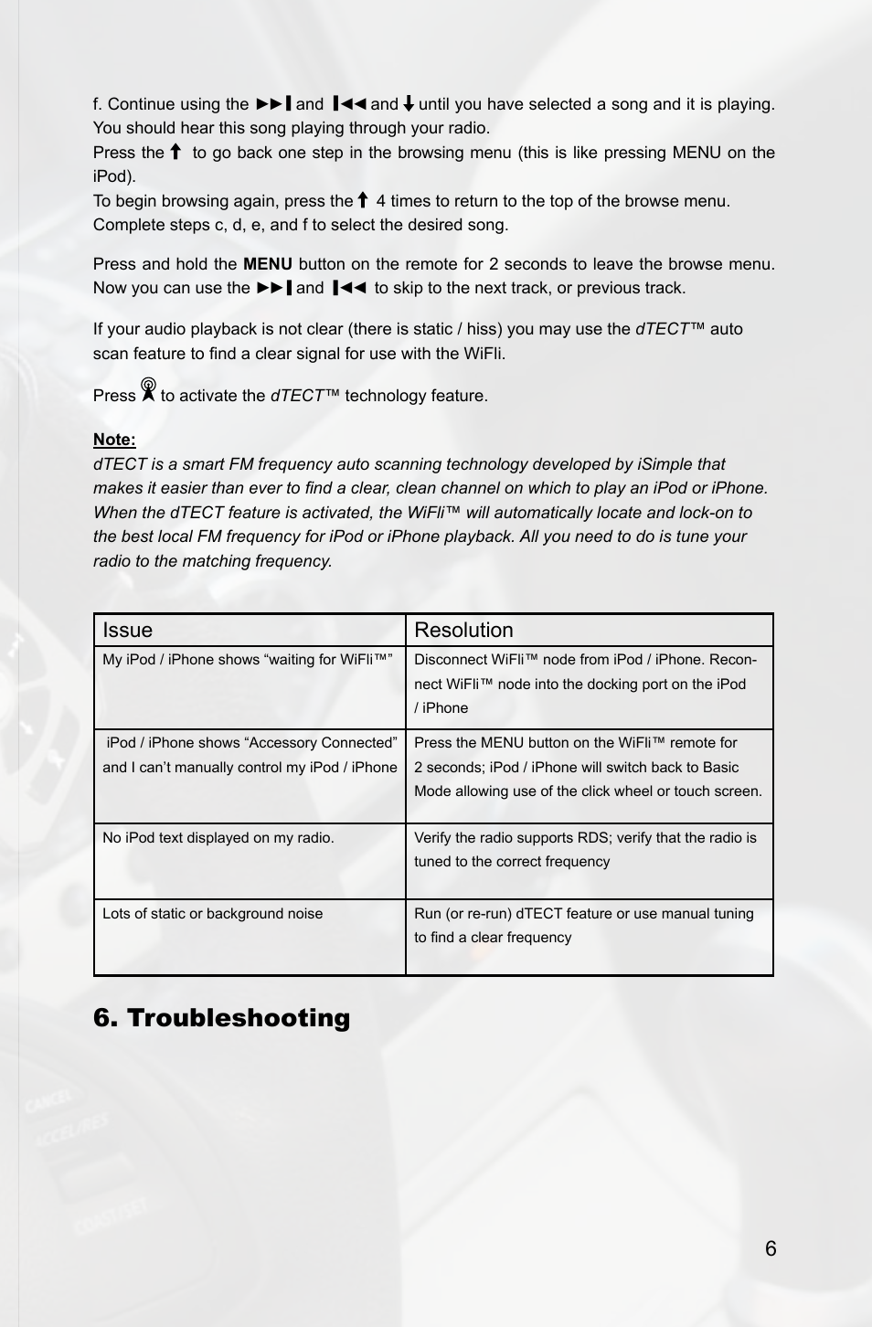 Troubleshooting, Issue resolution | iSimple IS713 User Manual | Page 9 / 12