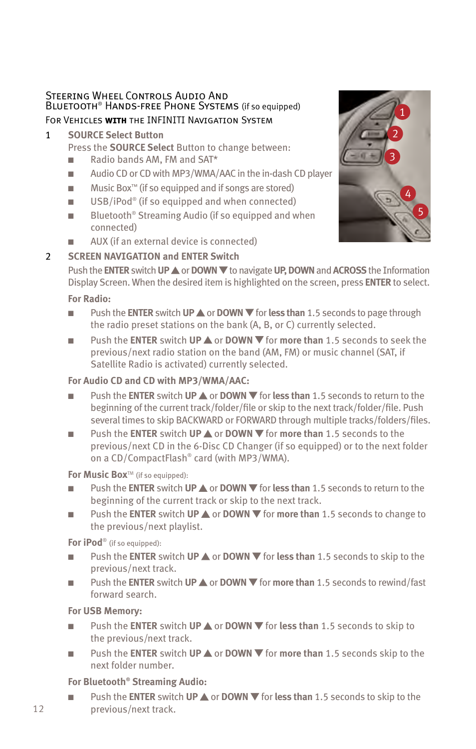 Infiniti EX35 User Manual | Page 14 / 48