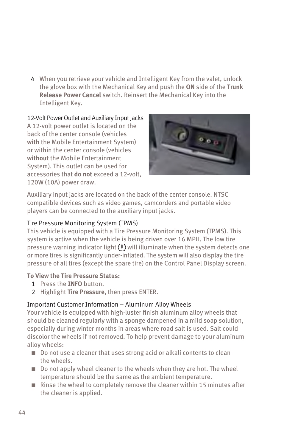 Infiniti M45 User Manual | Page 46 / 48