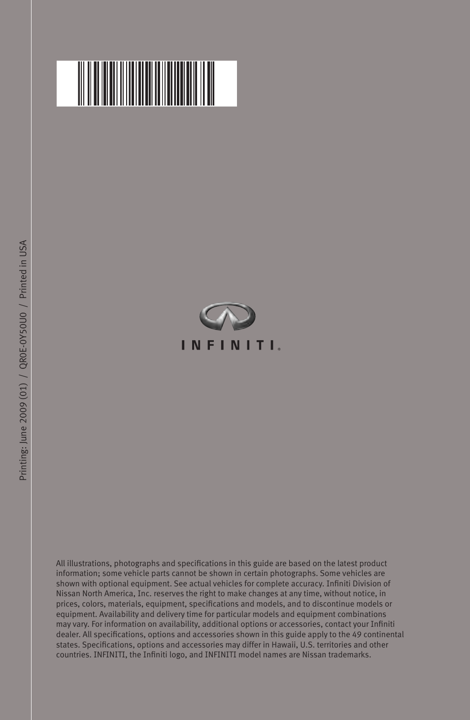 Infiniti M45 User Manual | Page 48 / 48