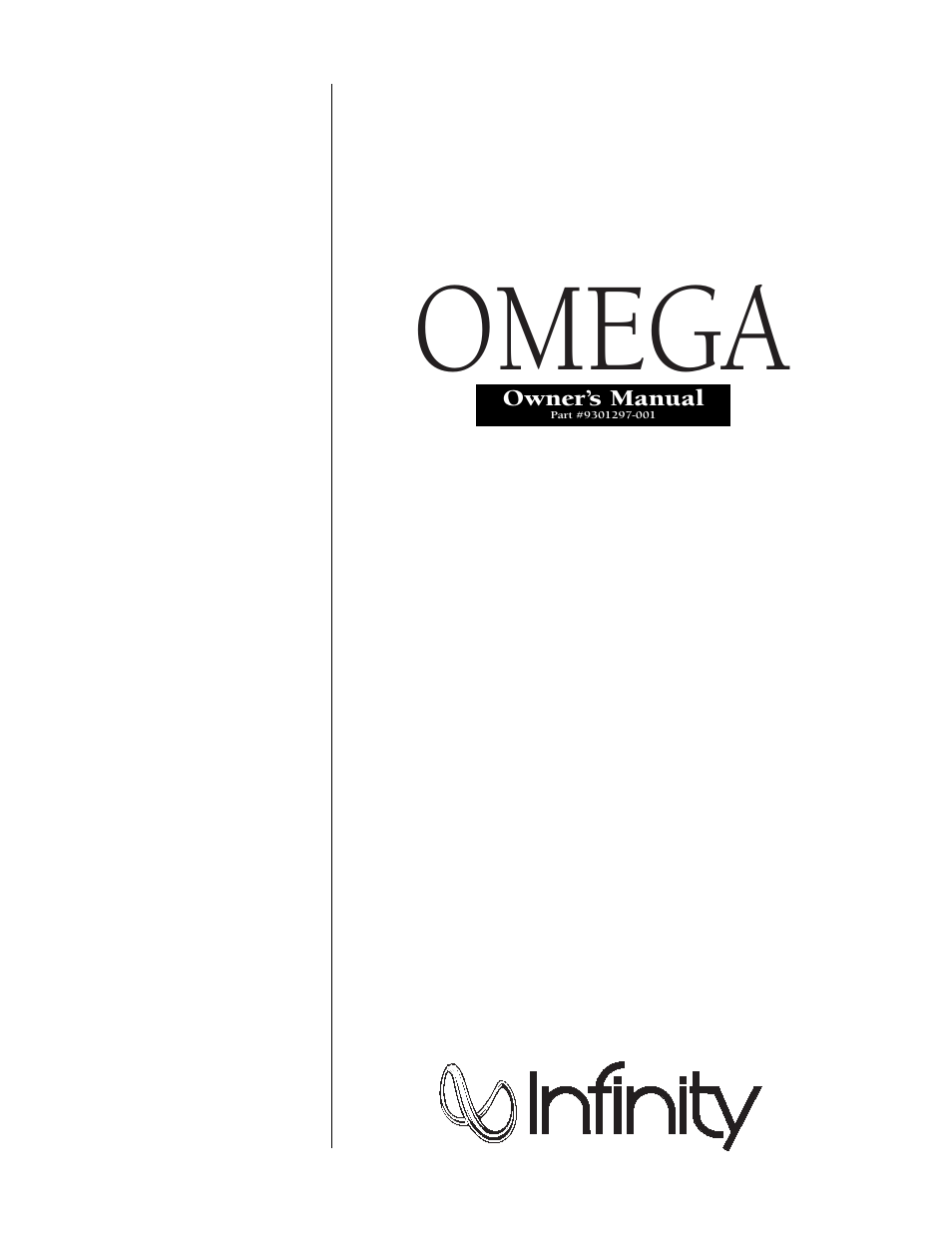 Infiniti OMEGA 9301297-001 User Manual | 16 pages