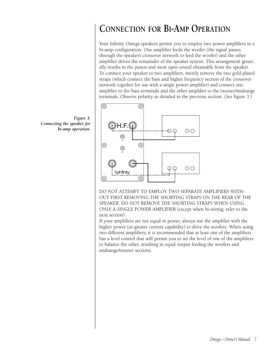 Onnection for, Peration | Infiniti OMEGA 9301297-001 User Manual | Page 7 / 16