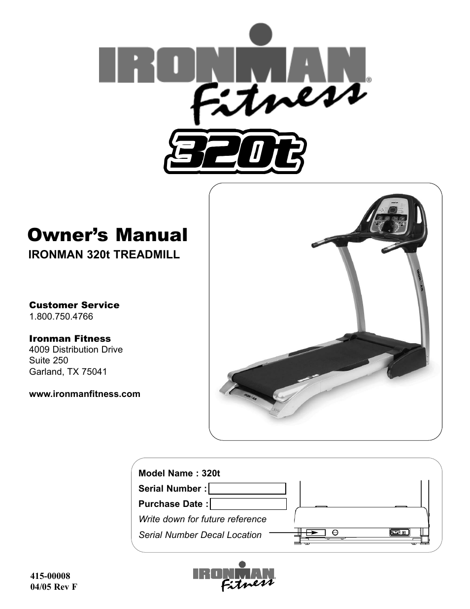 Ironman Fitness 320t User Manual | 31 pages