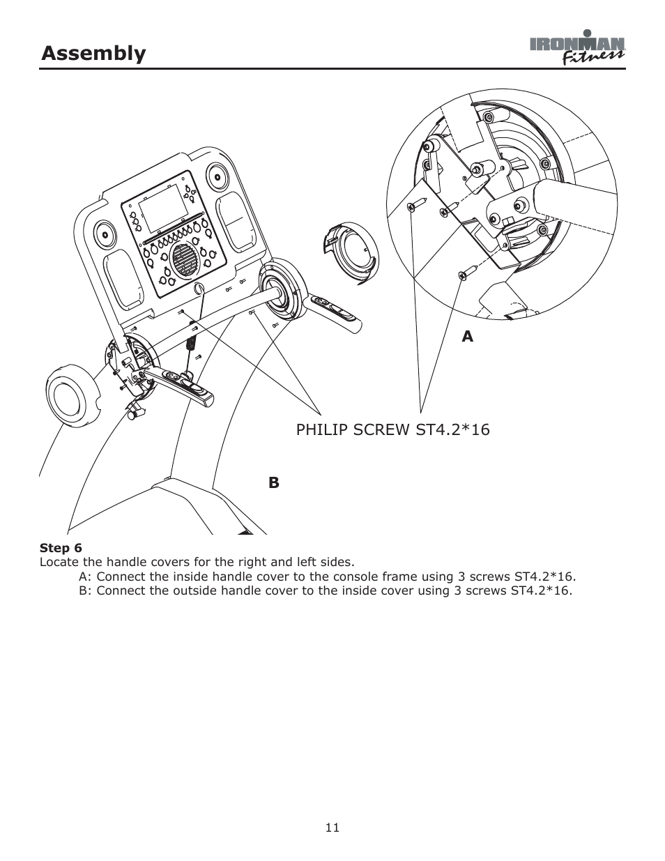 Assembly | Ironman Fitness Envision User Manual | Page 11 / 32