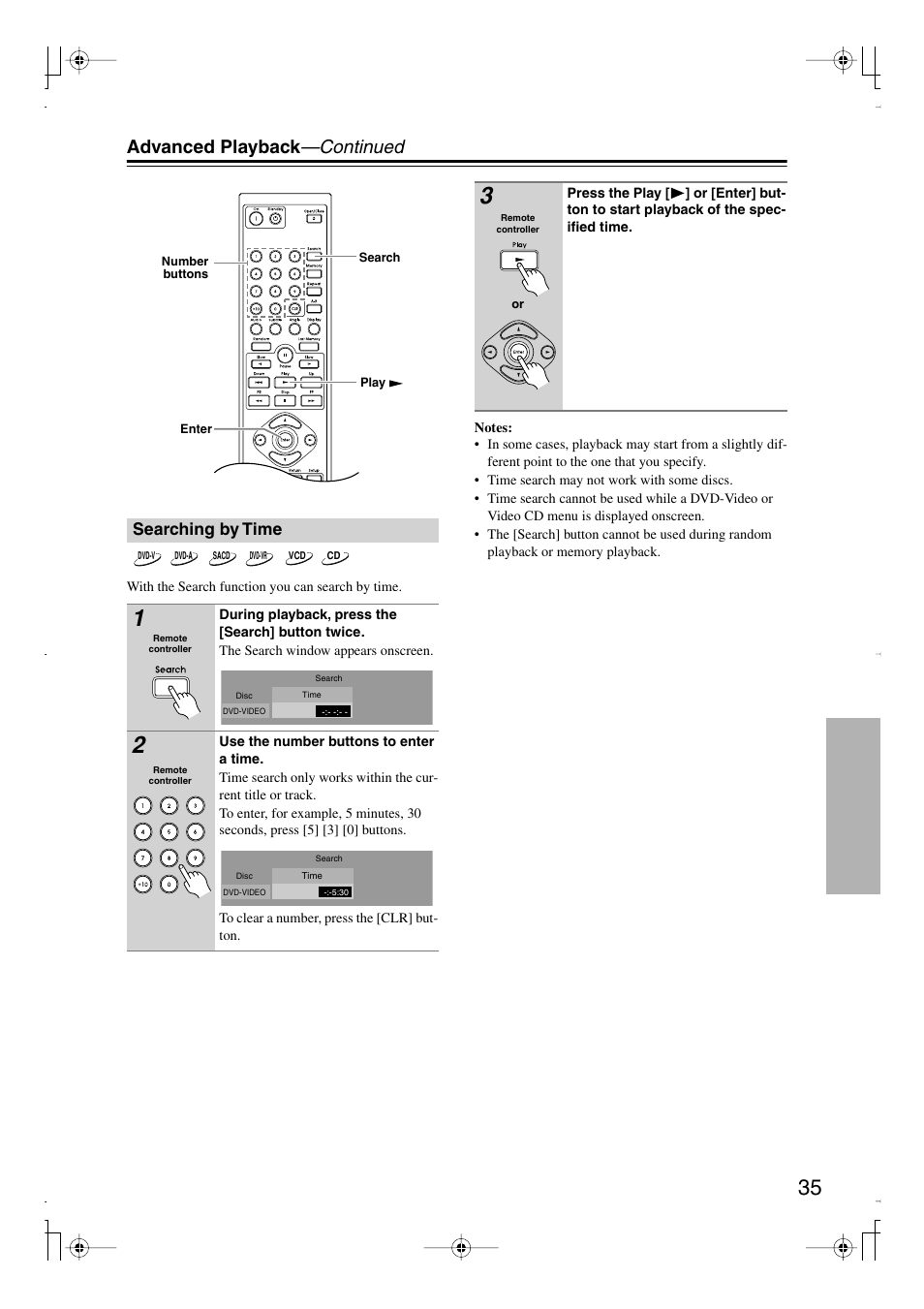 Advanced playback —continued | Integra DPS-6.7 User Manual | Page 35 / 64