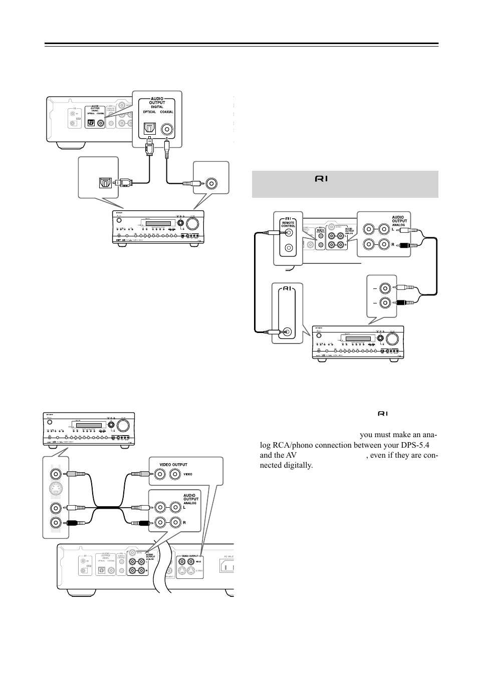 Connecting the dps-5.4 —continued, Connecting -compatible components | Integra DPS-5.4 User Manual | Page 20 / 60