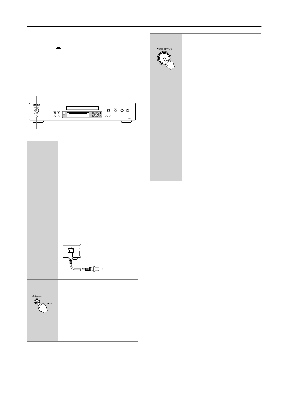 Connecting the power/turning on the dps-5.4 | Integra DPS-5.4 User Manual | Page 22 / 60