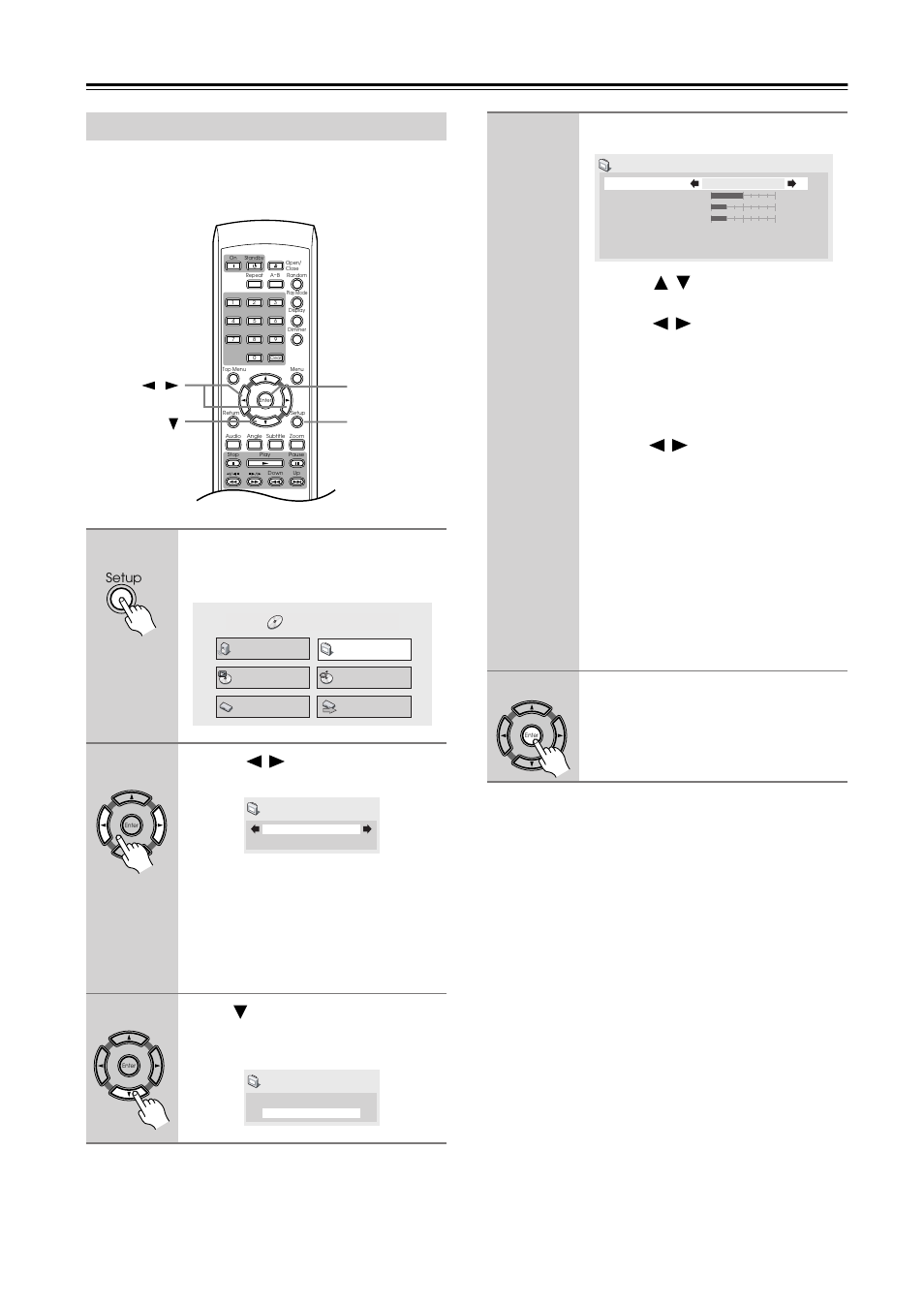 Video adjust menu, Video adjust | Integra DPS-5.4 User Manual | Page 42 / 60