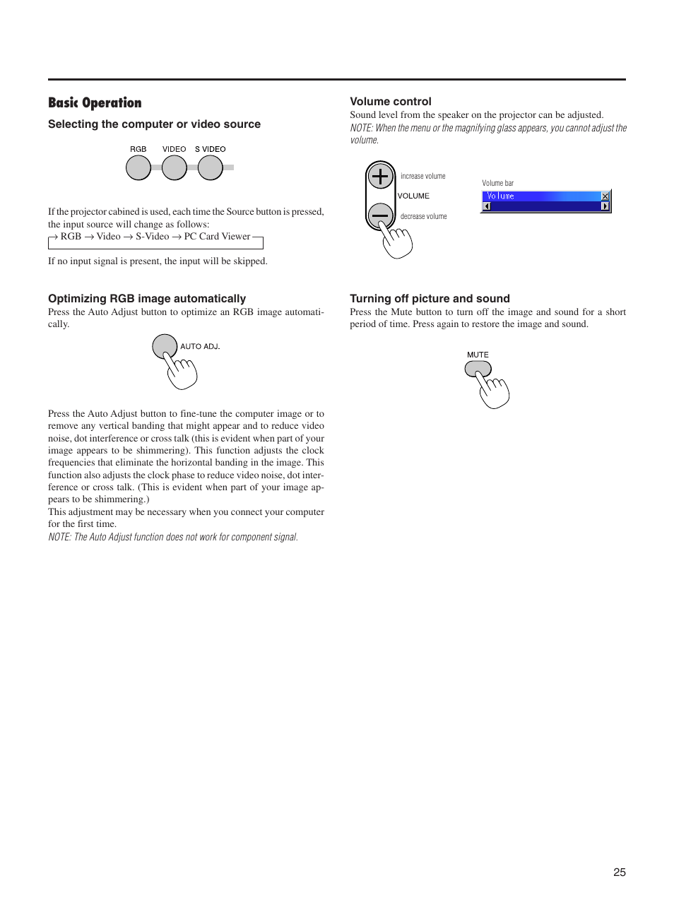 Basic operation | Integra DLV-100 User Manual | Page 25 / 52