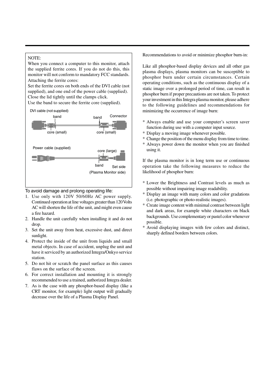 Integra PLA-50V1 User Manual | Page 3 / 57