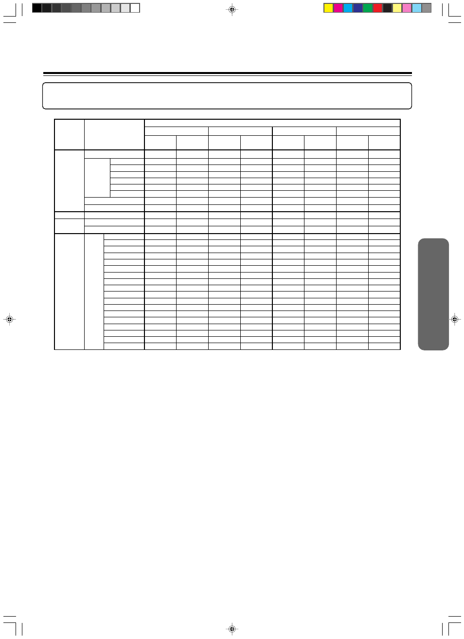 Output sound conversion table | Integra DPS-9.1 User Manual | Page 35 / 64