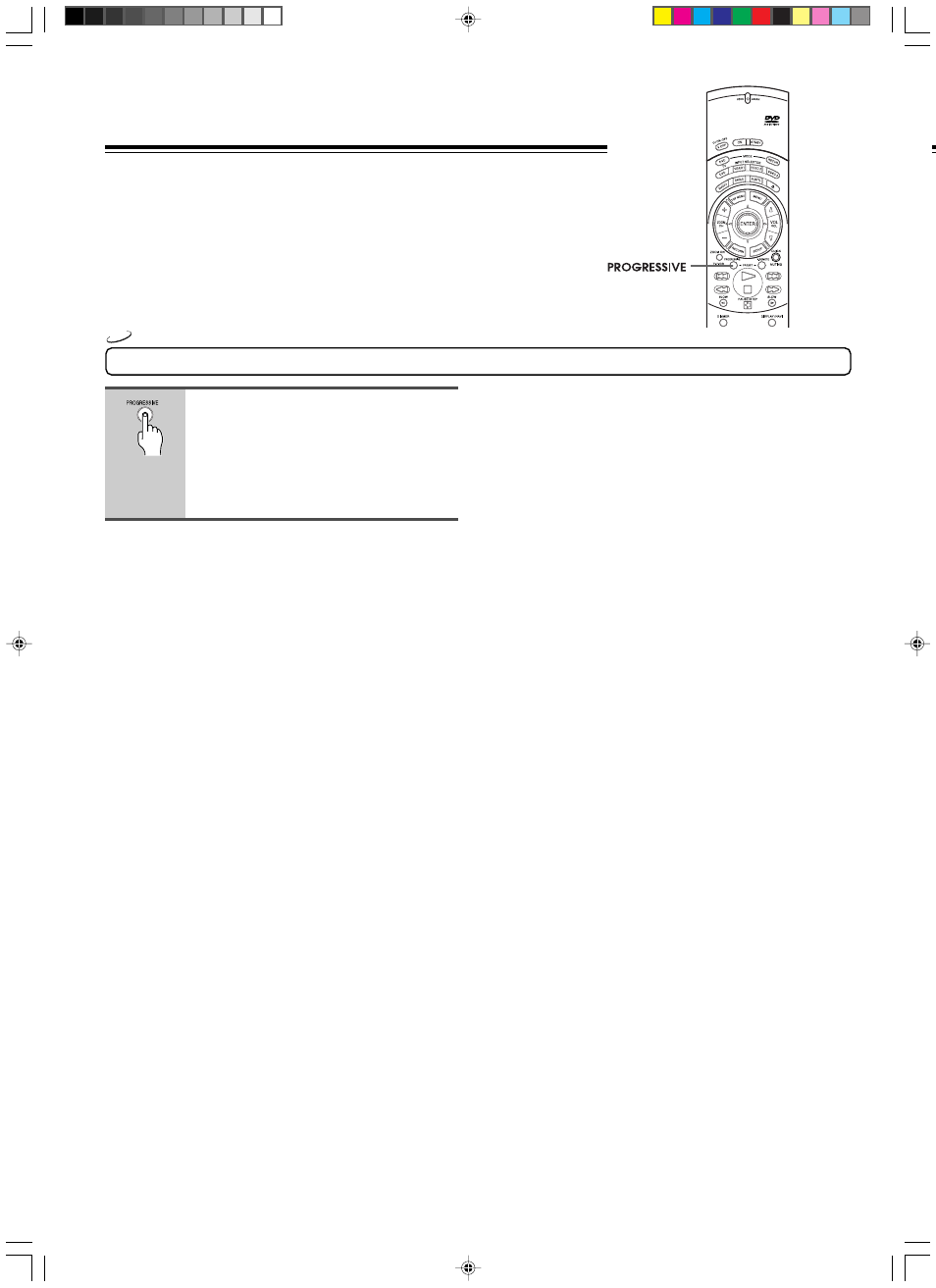 Selecting progressive video output, Selecting progressive scan | Integra DPS-9.1 User Manual | Page 42 / 64