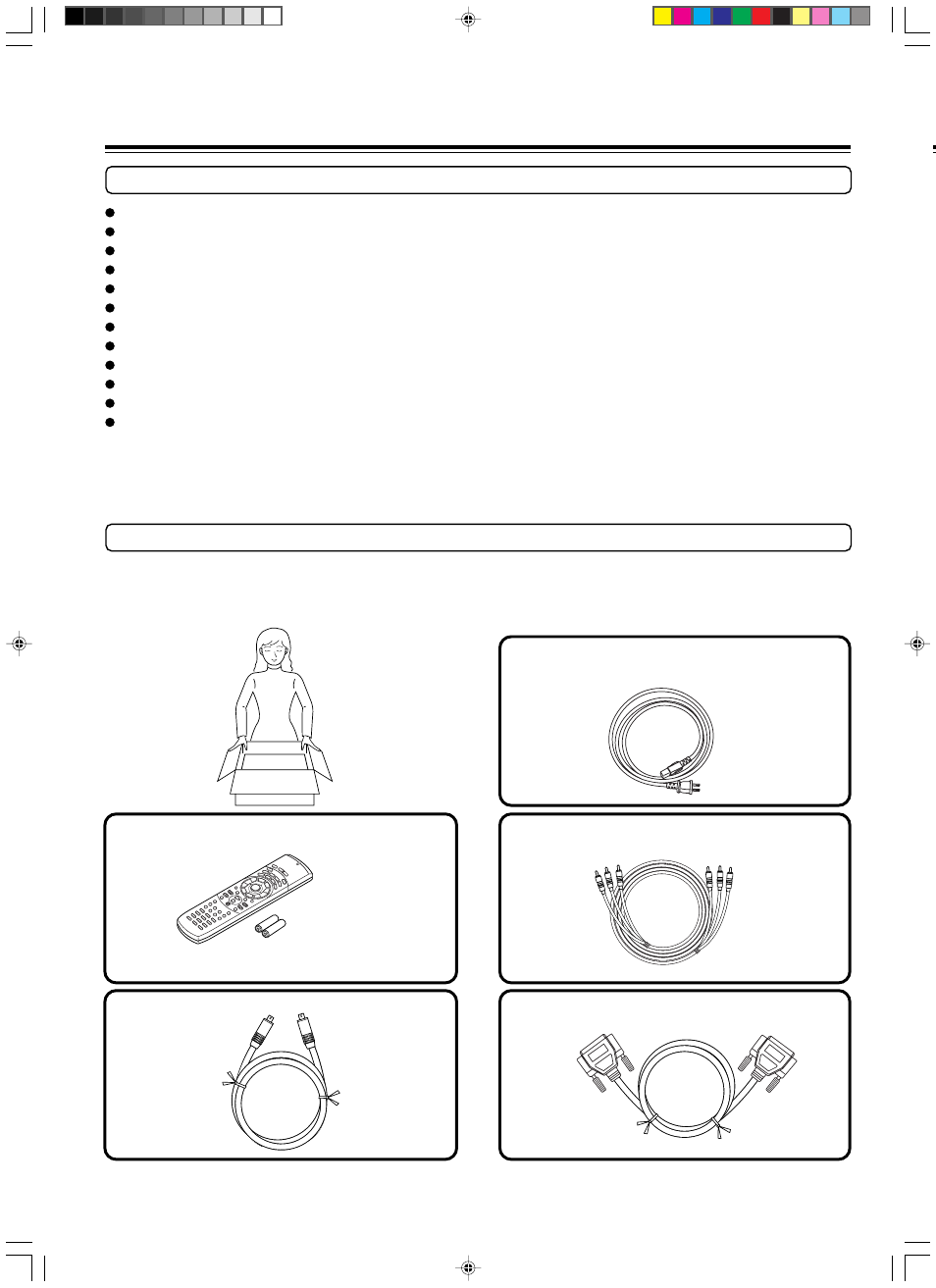 Features/supplied accessories, Supplied accessories, Features | Integra DPS-9.1 User Manual | Page 8 / 64