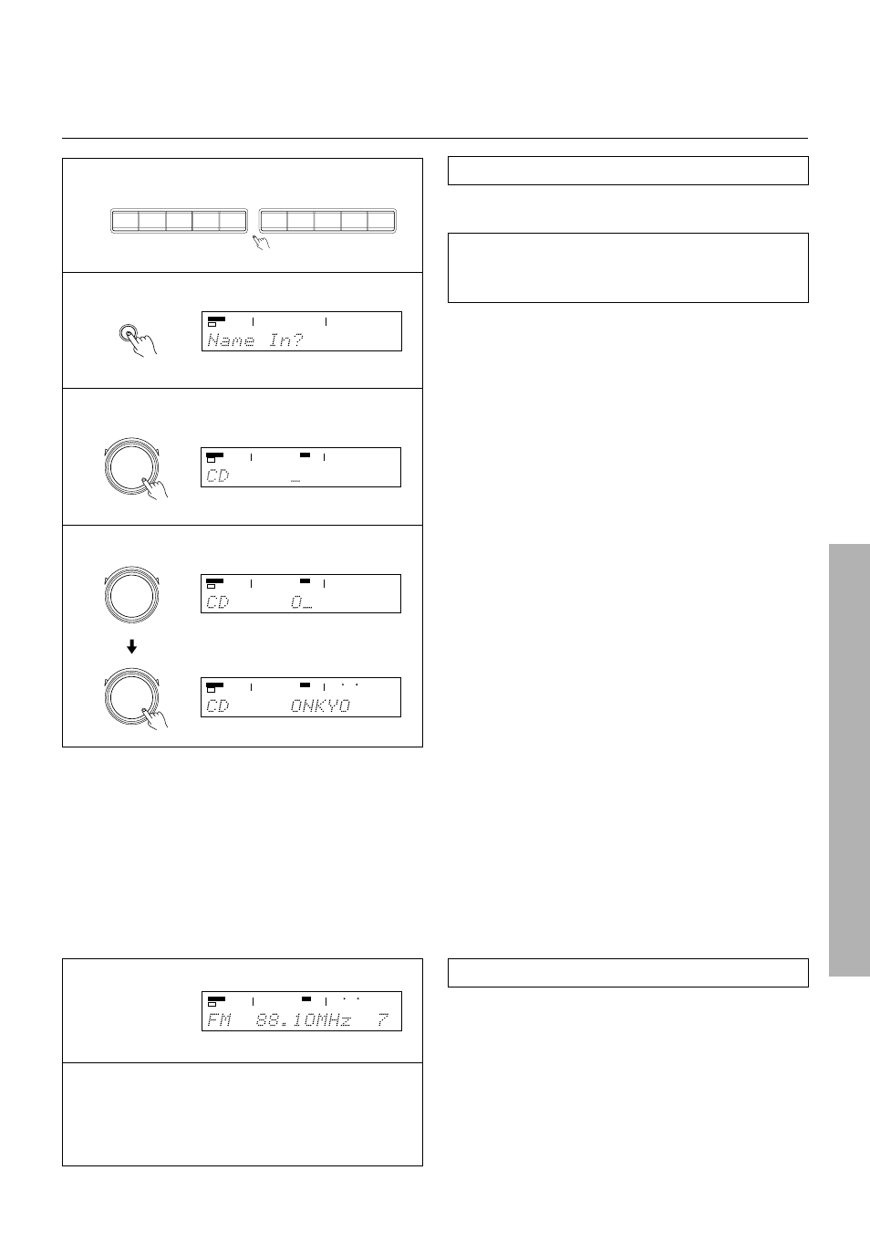 Giving a name to each input source, Giving a name to each preset radio station | Integra DTR-7 User Manual | Page 41 / 64