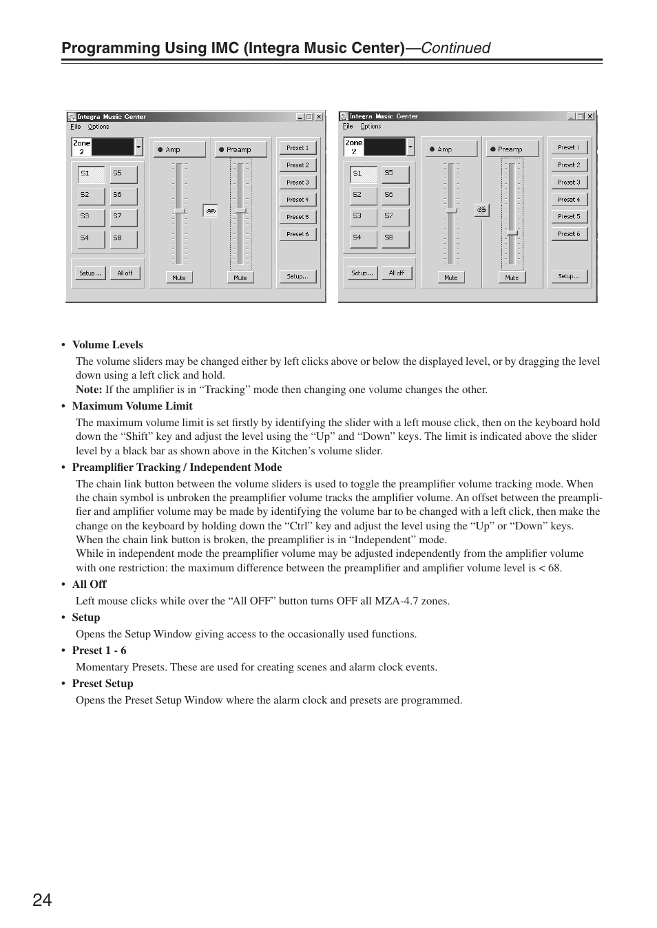 Integra MZA-4.7 User Manual | Page 24 / 28