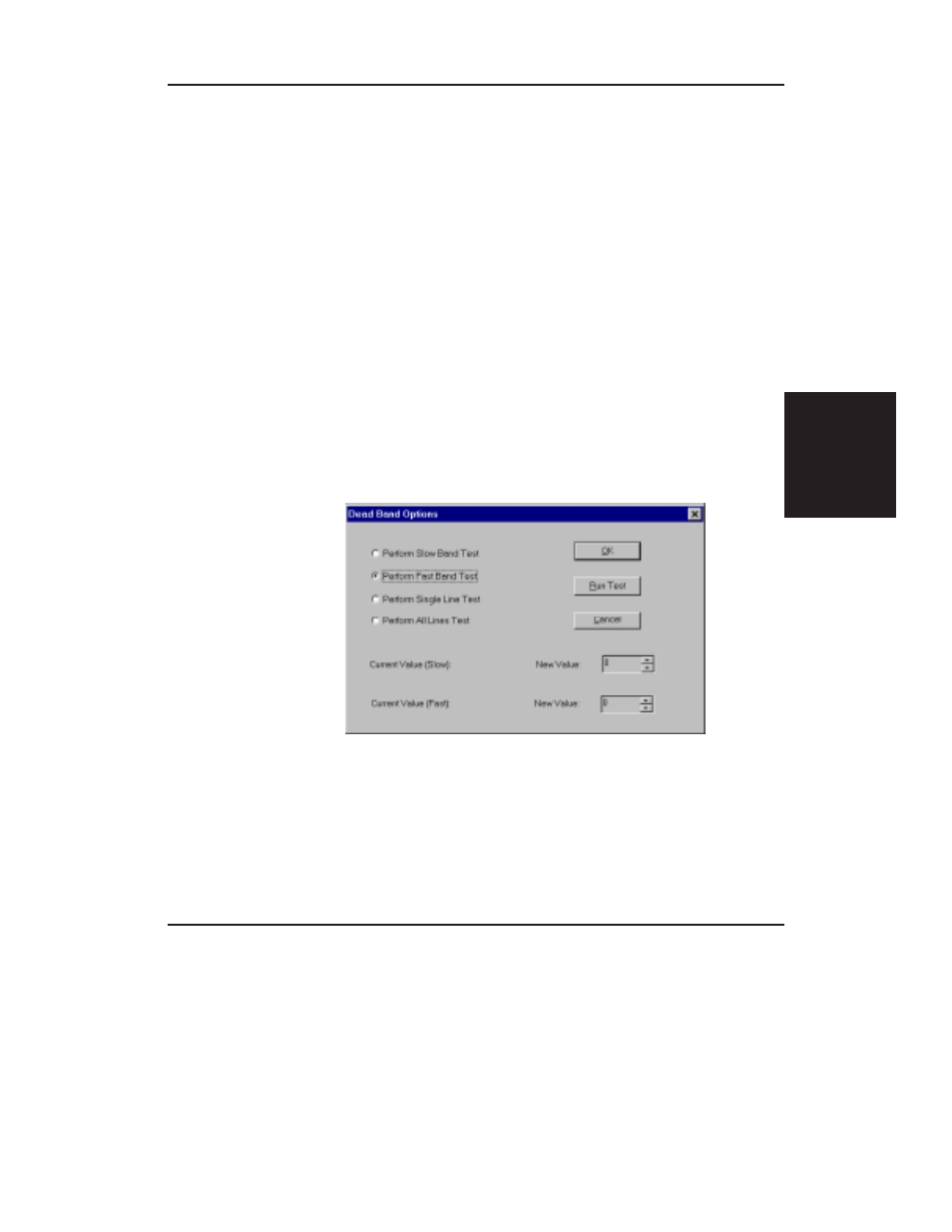 Print quality test, Deadband, Print quality test deadband | Integra CROMA24 User Manual | Page 67 / 132