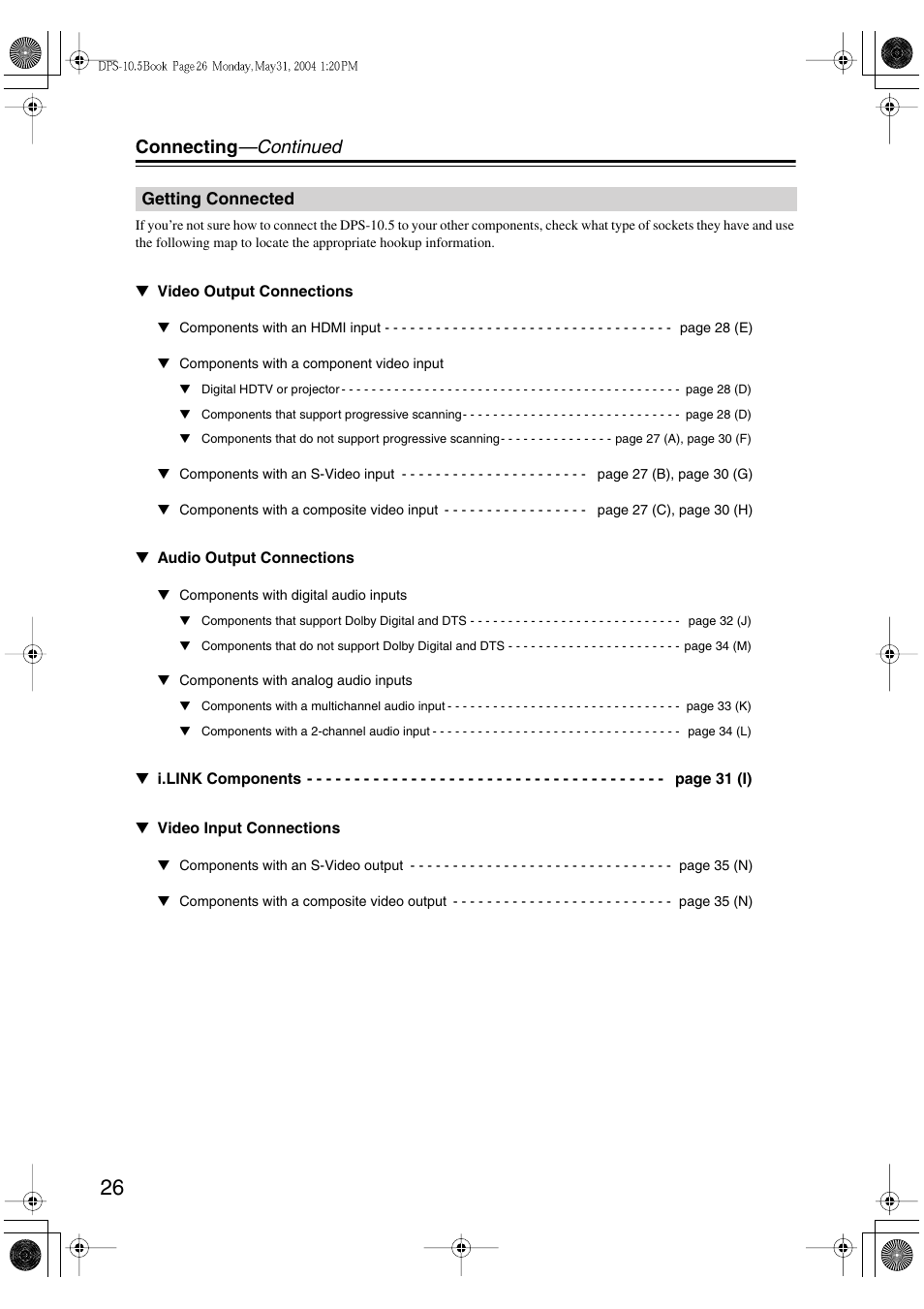 Connecting —continued | Integra DPS-10.5 User Manual | Page 26 / 92