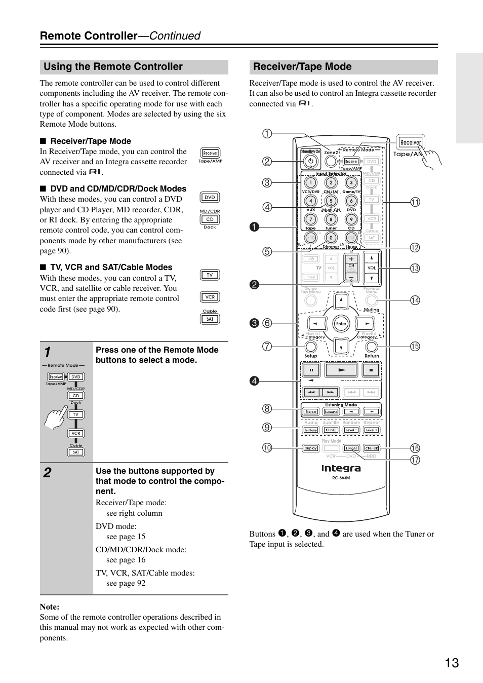 Integra DTR-5.8 User Manual | Page 13 / 100