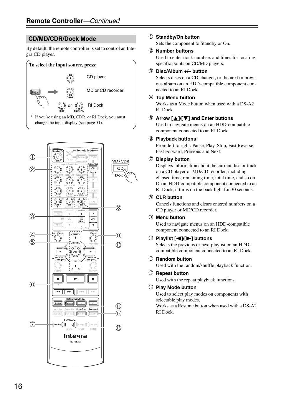 Integra DTR-5.8 User Manual | Page 16 / 100